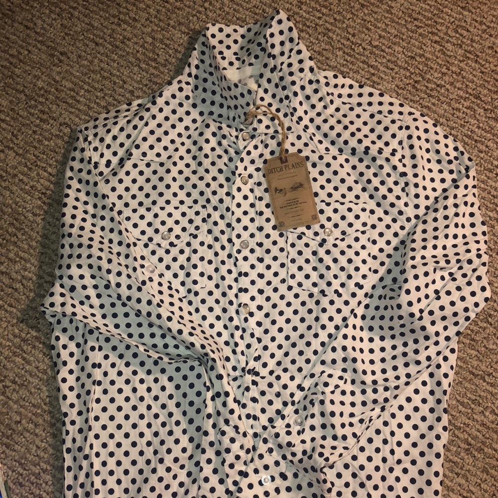 White button down